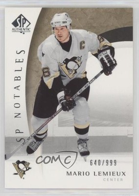 2005-06 SP Authentic SP Notables 640/999 Mario Lemieux #101 HOF 1o3