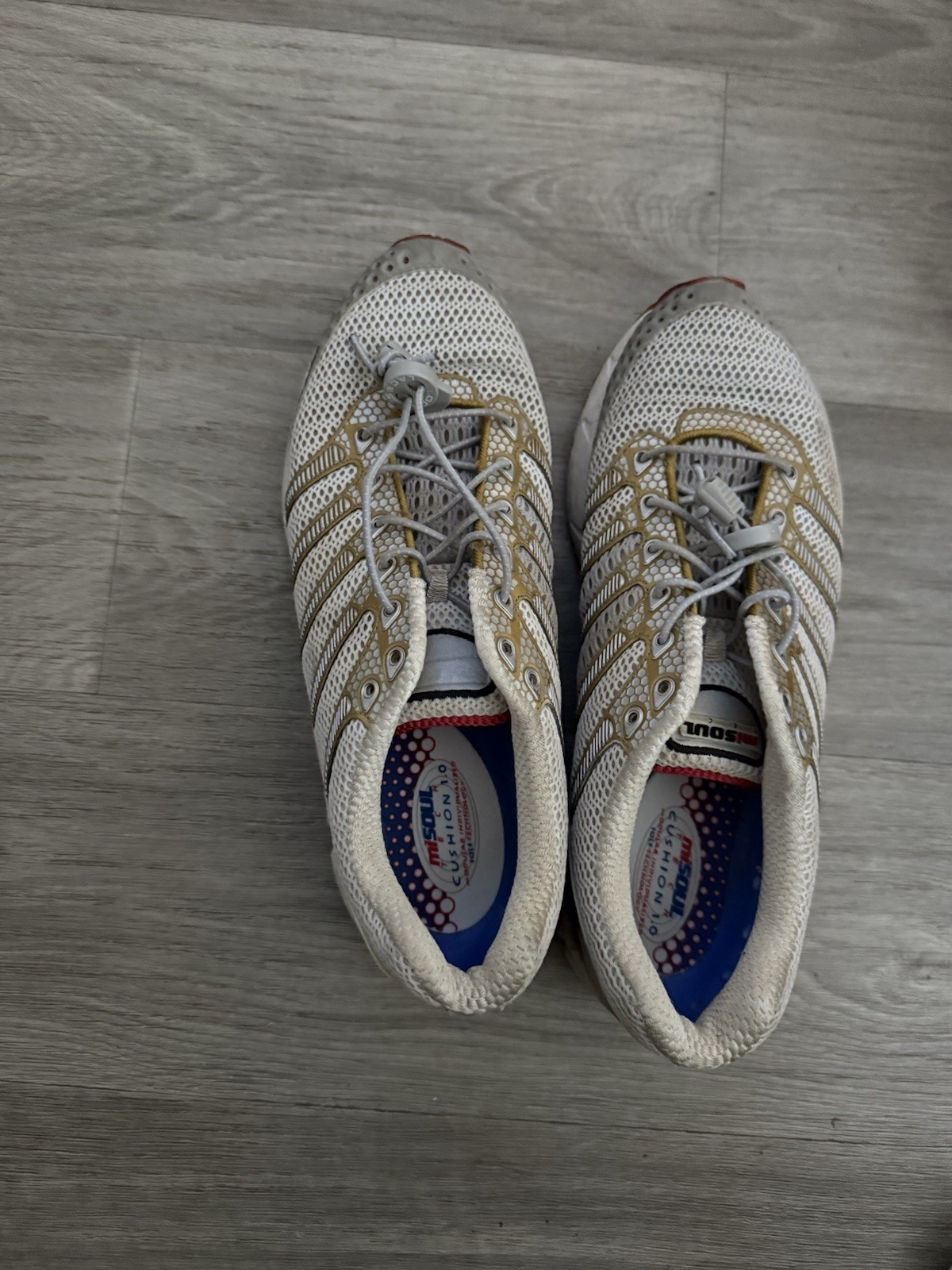 Y2K K-Swiss MiSOUL White Gold Mesh Tech Running Sneakers Men’s Size 11.5