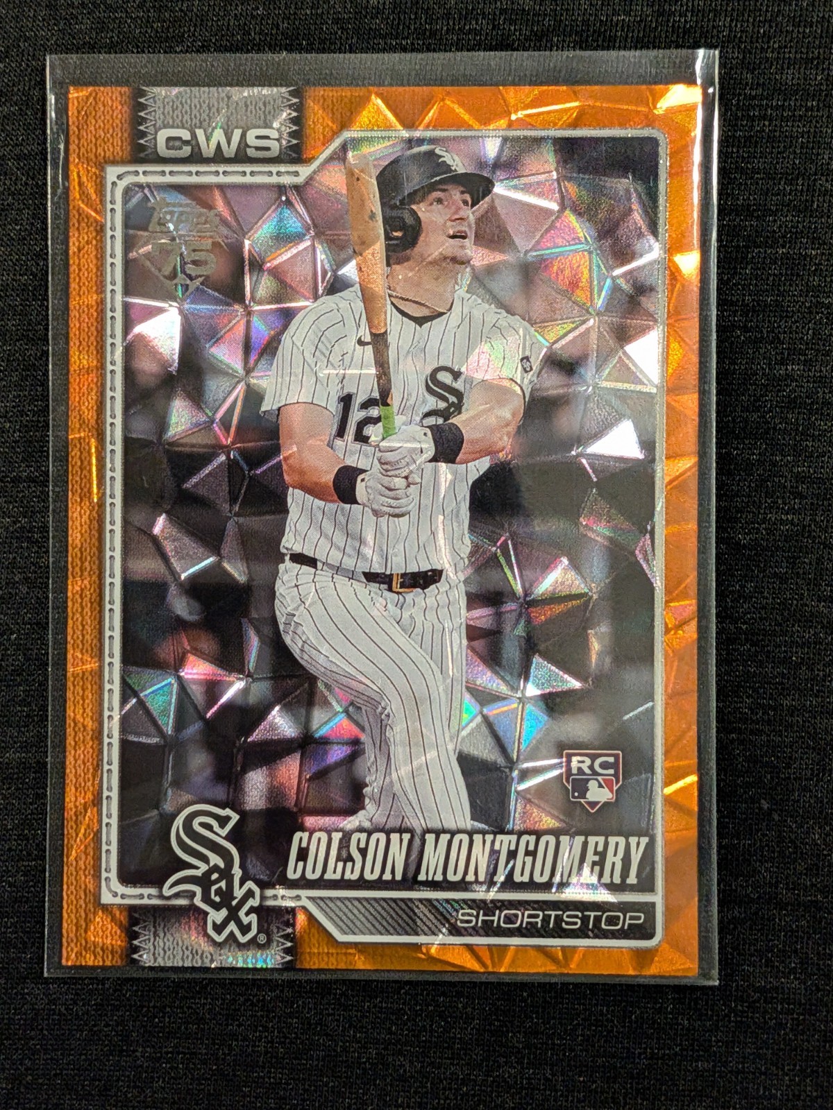 2026 Topps Baseball Series 1 Colson Montgomery Orange Diamante /25 #157 RC