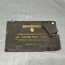Vintage Browning Automatic-5 Shotgun Instruction Manual With Original Cover
