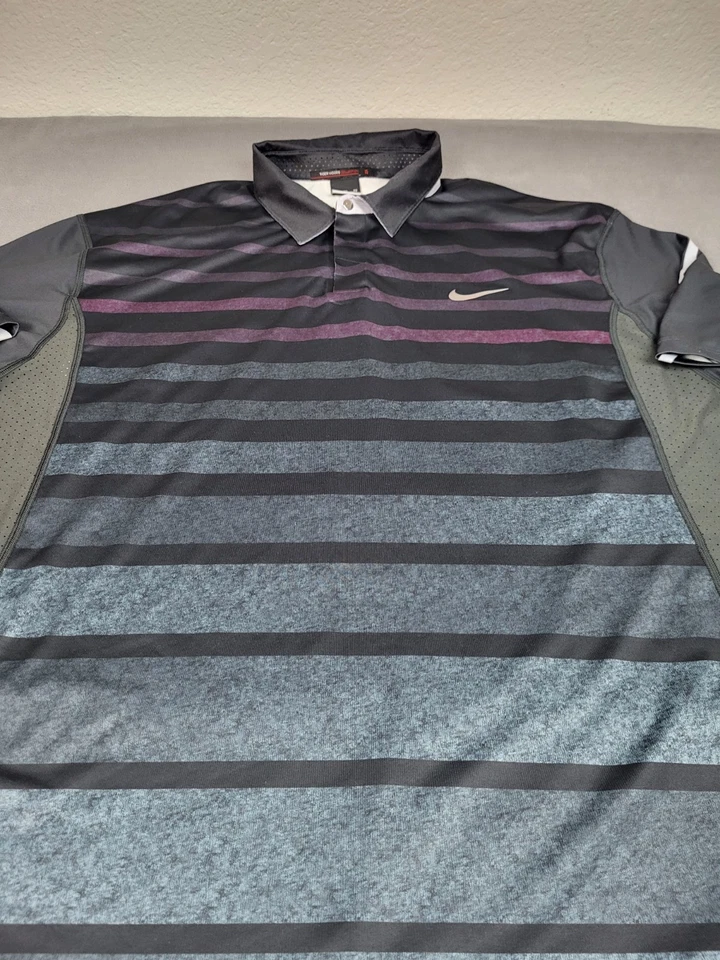 Carro de golf Tiger Woods Collection Polo Hombre XL Gris Malla Ligera Elastizada Foto 2 de 4