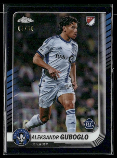 2025 Topps Chrome MLS Aleksandr Guboglo #32 Black Refractor RC Rookie 04/10