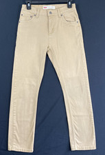 Levi s 511 Slim Khaki Tan Pants Size 14 Youth Adjustable Waist Tan Red Tab
