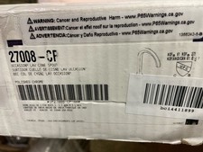Kohler K-27008-CP Occasion 1.2 GPM Widespread Bath Faucet, Less Handles, Drain