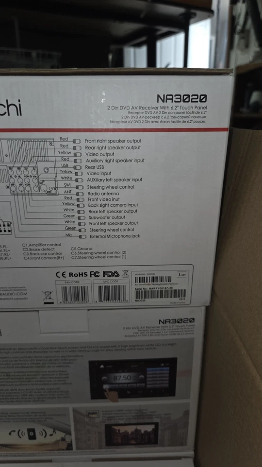 "Pantalla Nakamichi 2-DIN 6,75"" con reproductor de DVD NA3600M pantalla táctil y Bluetooth" Foto 4 de 4