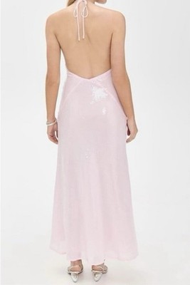 bardot aradia sequin halter slip dress Aradia Sequin Halter Dress In Orchid White