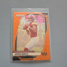 Panini 2024 Prizm Jayden Daniels Orange Parallel Rookie #347 Commanders NFL