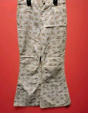 Vtg Wrangler Floral Denim Bell Bottom Jeans Girls Size 12 Kd 23
