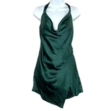 Hello Molly 4 NEW My Romanticist Dress Jade Green Satin Asymmetrical Party