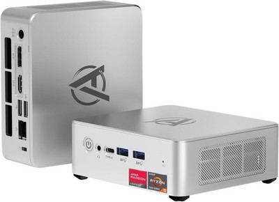 AWOW Mini PC Ryzen 5 7430U 16GB RAM 512GB SSD Windows 11 Pro 4K WiFi 6 USB-C