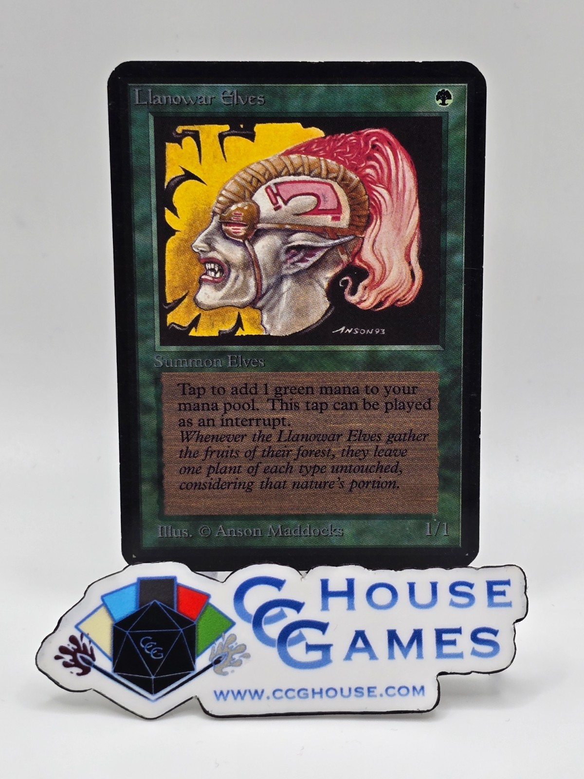 Llanowar Elves ALPHA Raw Vintage Legacy MTG Magic the Gathering #J *CCGHouse*VIP