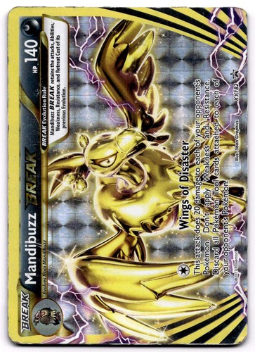 Mandibuzz BREAK XY182 XY XY Promos Black Star Promo Pokemon Card - MP