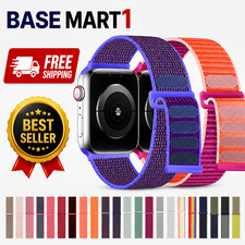 Nylon Sport Strap Compatible With Apple Watch Series 11 10 9 8 7 6 5 SE  38-49mm