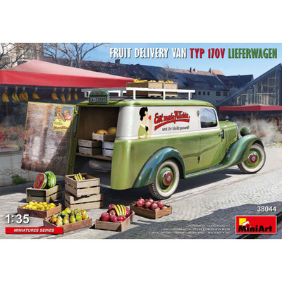FRUIT DELIVERY VAN TYP 170V LIEFERWAGEN KIT 1:35 Miniart Kit Diorami -D- Neues M