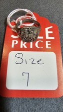 STERLING ROY ROGERS on horseback ring Horse Size 7 1940's Vintage