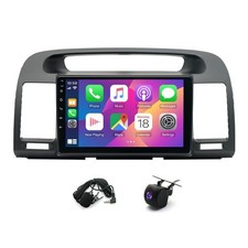 2 64G Double Din 9" Touch Screen Car Stereo Camry 00-06 Carplay Android Auto GPS