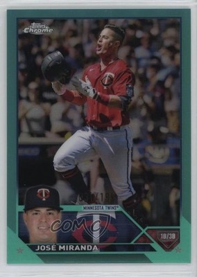 2023 Topps Chrome Aqua Refractor 31/199 Jose Miranda José Miranda #84 1id7