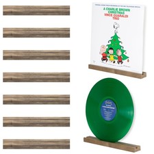 Wood Vinyl Record Shelf Wall Mount Barnwood Album Holder Display 10 Pack