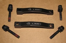 PAIR TEKTRO A_ M180-1 Disc Brake Caliper Adapter A-11 With Screws NEW