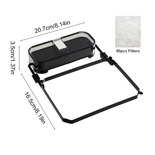 Kitchen Sink Strainer Filter Screen Holder with 50Pcs Disposable Mesh Strainer - Picture 8 of 15