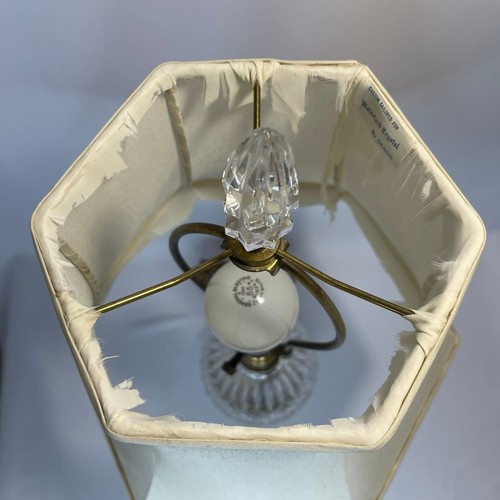 Waterford Tischlampe Kristall Original Seidenschirm - Bild 10 von 16