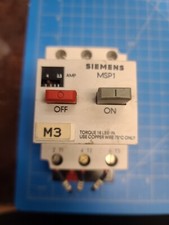 Siemens MSP1 MSP10J Manual Starter 2.5-4.0A 600VAC 3VE10 [B5S2]
