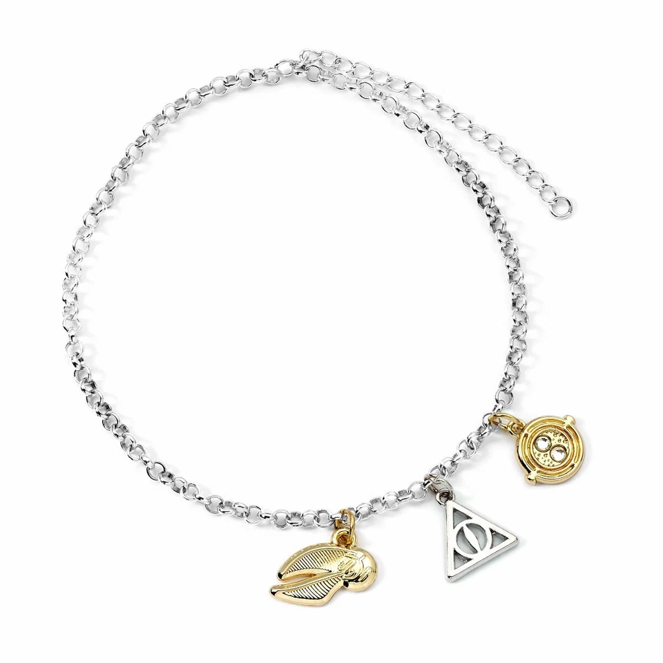 Harry Potter Bracciale Giratempo Doni Della Morte Boccino D'Oro Ufficiale - Immagine 2 di 3