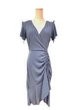 Lulus Blue High-Low Midi Dress Small Coquette Boho Western