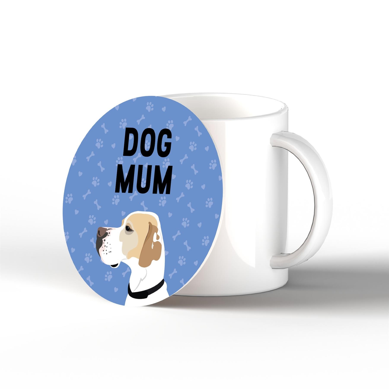English Pointer Dog Mum Kate Pearson Illustration Ceramic Coaster Dog Gift