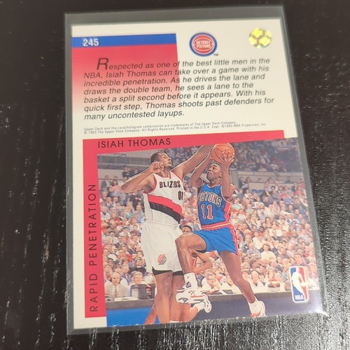 Isiah Thomas - 5 Card Lot: 1990-91 Topps Upper Deck Fleer NBA Hoops Pistons NM+ - Picture 4 of 12