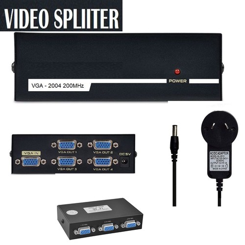 2 Port VGA Adapter Box For Monitor,PC 