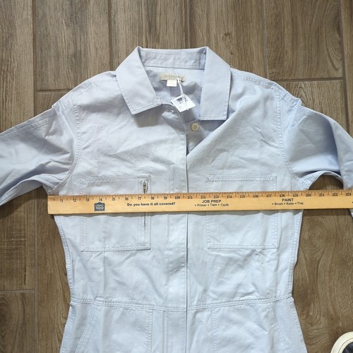 Outerknown Coverall Jumpsuit Light Blue Utility Long Sleeve Cotton Linen Medium - 第 7/9 張圖片