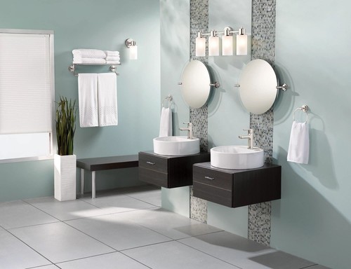 Moen Rizon Chrome One-Handle Modern Bathroom Faucet with Drain Assembly 6900 - 第 8/9 張圖片