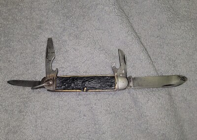 VINTAGE CAMILLUS 4 BLADE SCOUT knife