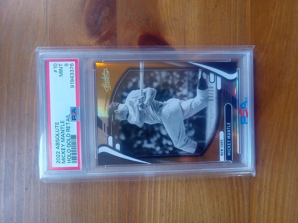 2022 Absolute Mickey Mantle Holo Gold Psa 9 /10