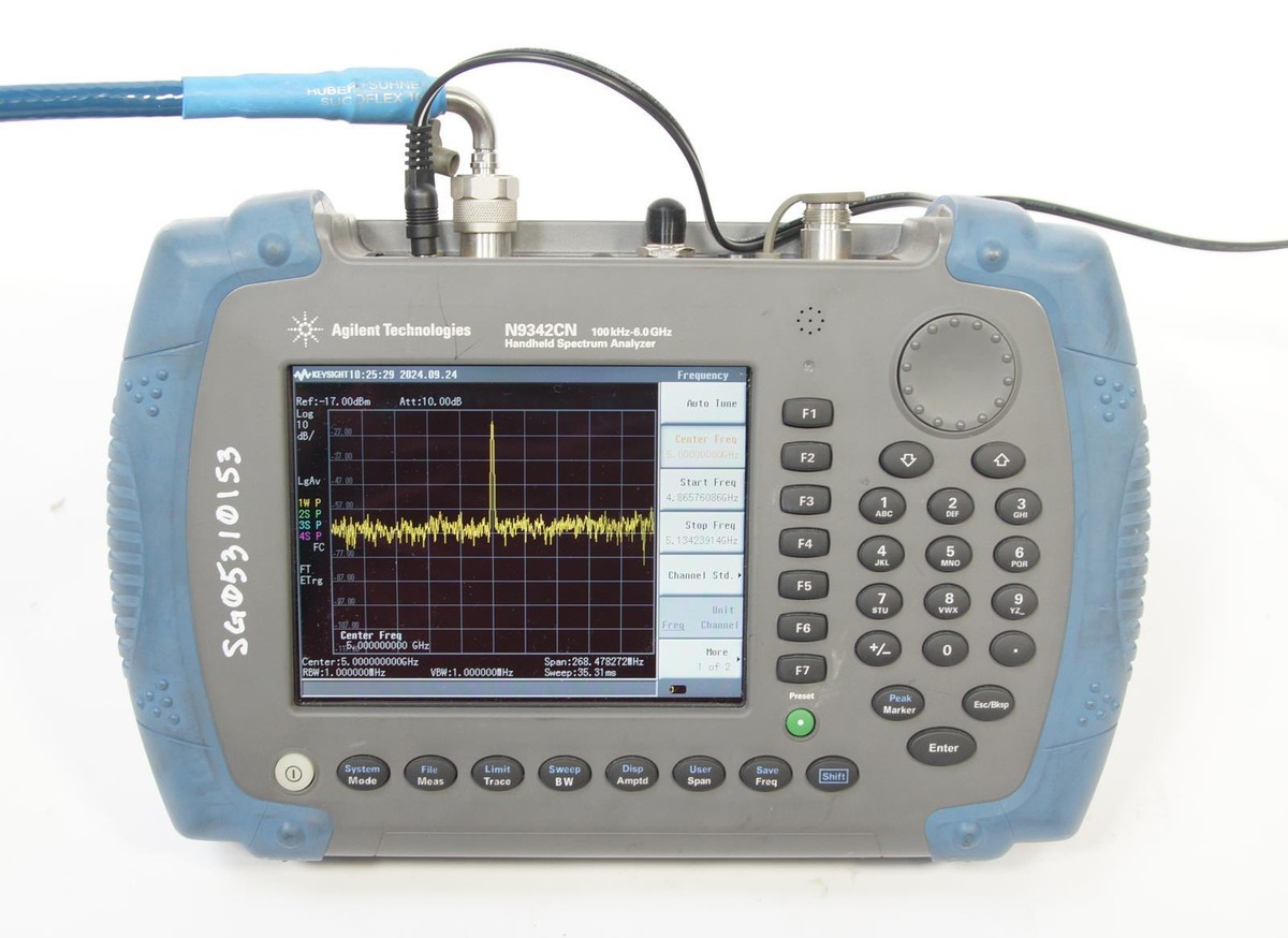 Keysight Agilent N9342C N 6GHz HSA Handheld Spectrum Analyzer OPT
