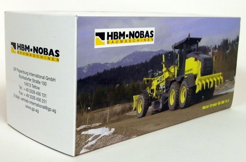 NZG 1/50 HBM-Nobas Motor Grader BG 190 TA5 Diecast Scale Construction Model 6381 - Picture 2 of 8