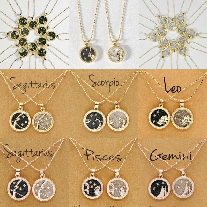 Star sign pendant necklace sale