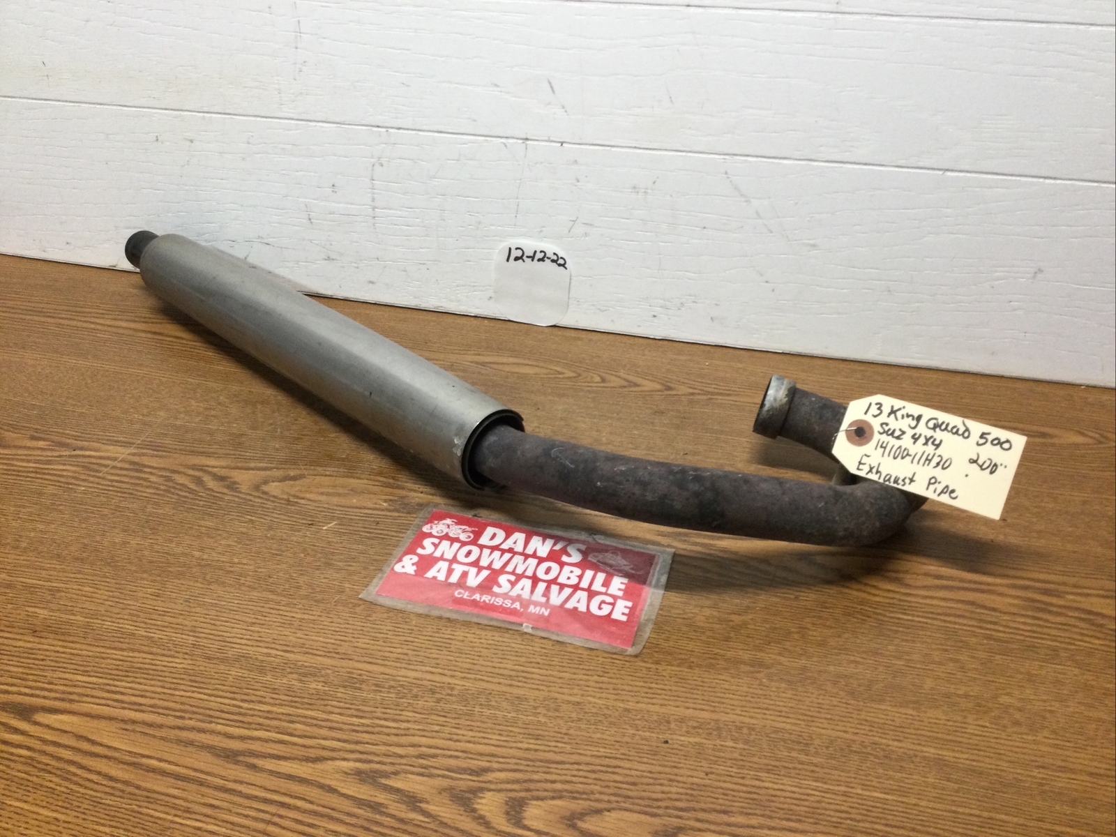 Exhaust Pipe & Heat Shield # 14100-11H30 Suzuki 2013 King Quad 500 ATV ...