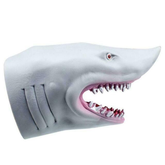 plastic shark puppet