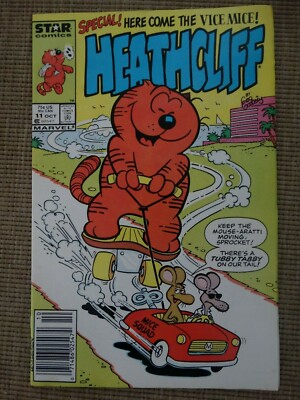Vintage Marvel Star Comics Heathcliff no.11 (Droids Madballs) VG+