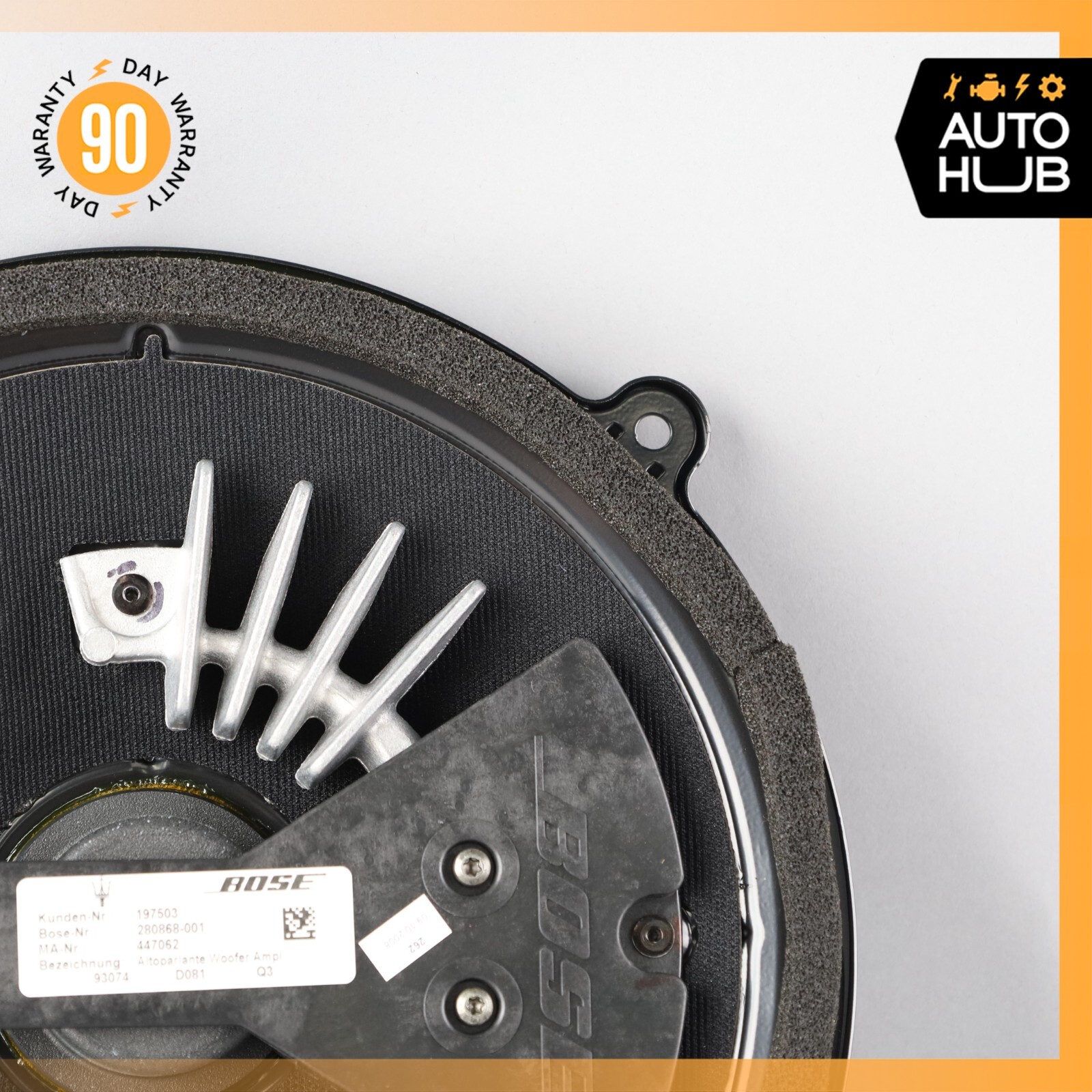 03-19 Maserati Quattroporte Rear Bose Subwoofer Sub Woofer Sound Speaker OEM 50k