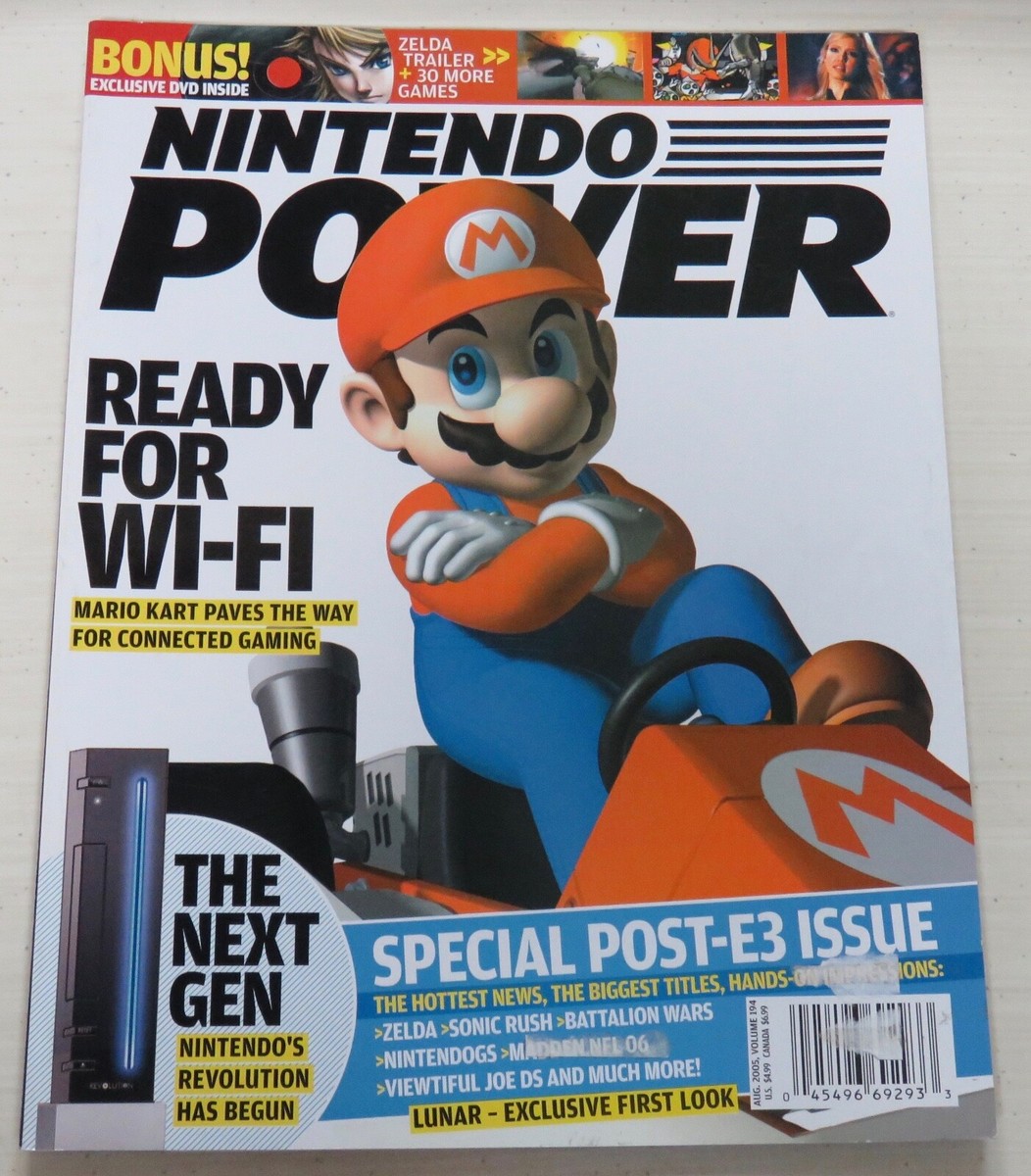 Nintendo Power Magazine # 194 August 2005 Mario Kart DS, Inside