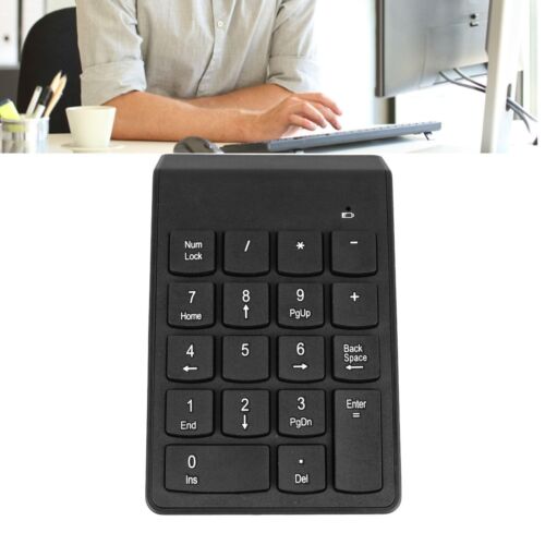 Wireless Number Pad USB Small High Keycap Keypad for Mini Receiver Keyboard D... - Picture 2 of 9
