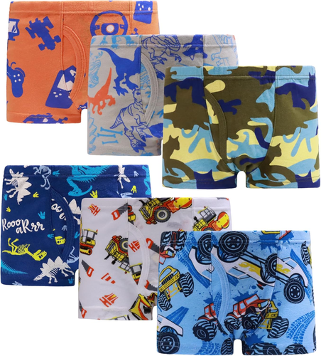 Little Boys Boxer Briefs Dinosaur Truck Shark Toddler Kids Underwear