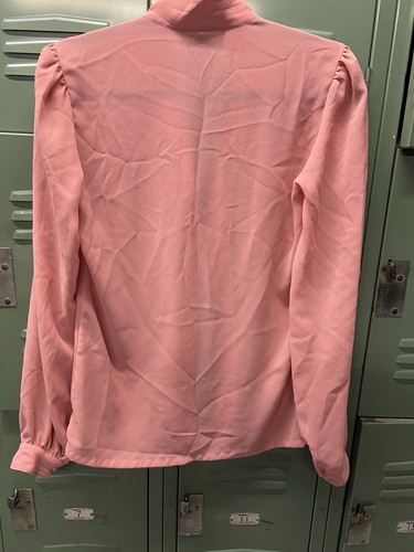 Vintage Bluse rosa leicht transparent Größe 8 - Bild 5 von 13