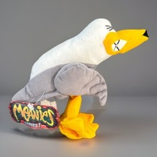 Idea Factory Meanies Peter Gotta Peagull Bean Bag Plush 1997 Series 1