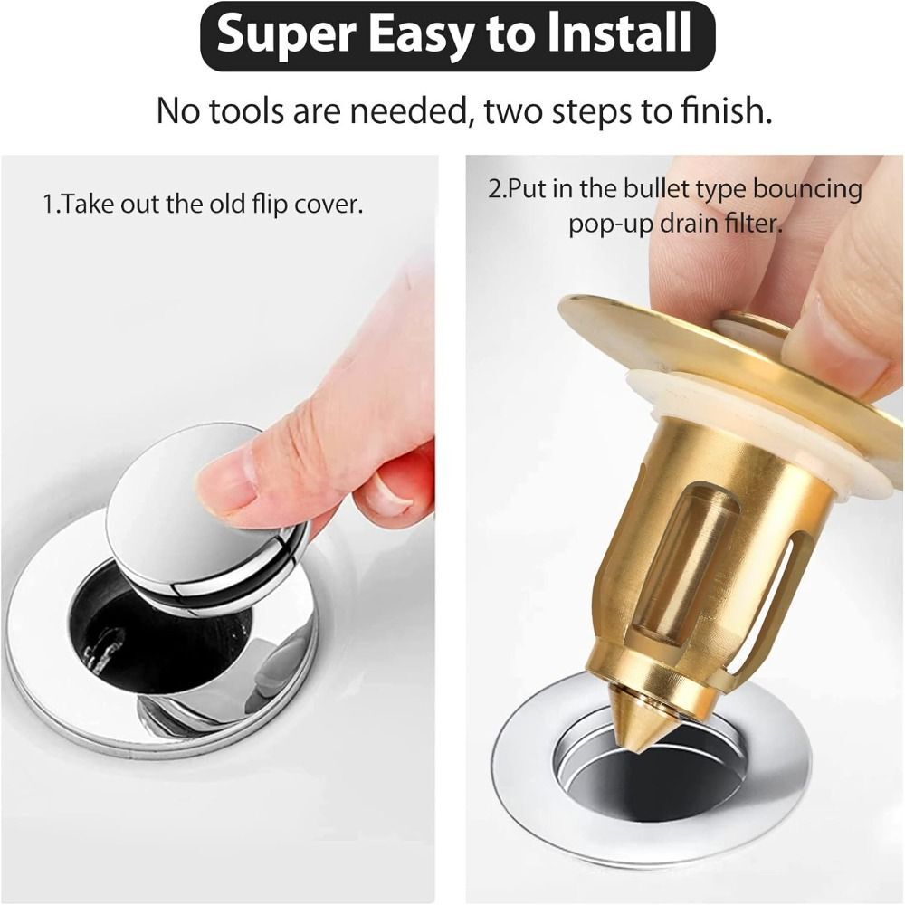 Gold Tub Drain Stopper Brass Bathtub Drain Stopper Kitchen Sink eBay