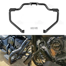 Gloss Black Mustache Engine Guard Crash Bar For Indian Chief Chieftain 2014-UP
