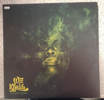 新品未開封 Wiz Khalifa ブルー・ヴァイナル仕様 LP シールド Wiz Khalifa - Rolling Papers 2LP w/ Insert - Blue Splatter Colored